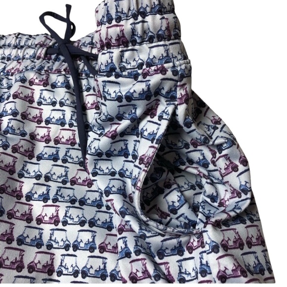 Golf Skort Petite Small Blue & Purple Golf Cart Pattern Pockets Coral Bay - Picture 4 of 9